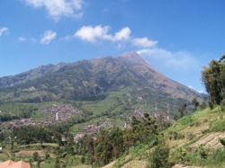 Inhabitants of Bulu Kidul think they are safe from eruptions becasue their village sits on Merapi's 